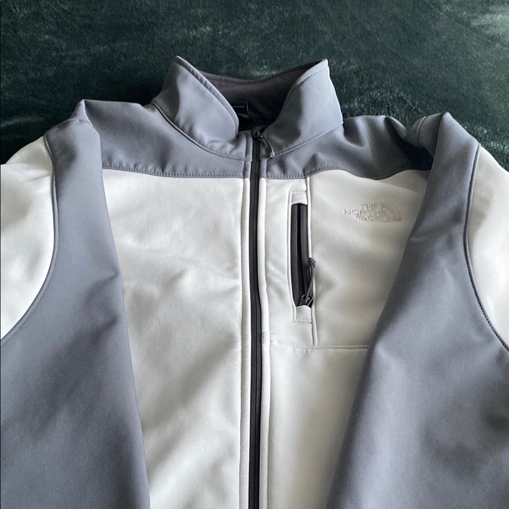 The North Face Gray and White Jacket